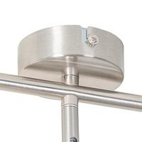 QAZQA Moderne plafondlamp staal 3-lichts verstelbaar - Jeana - thumbnail