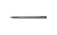 Staedtler pigment liner fineliner, beitelpunt, schrijfbreedte 2 mm, zwart - thumbnail