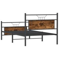 Bedframe zonder matras hout gerookt eikenkleurig 100x200 cm - thumbnail