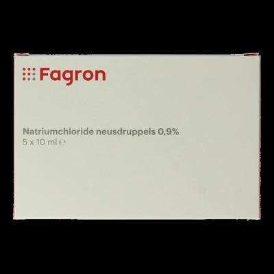 Fagron Natriumchloride neusdruppels 0.9% 10ml 5 Stuks
