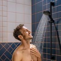 hansgrohe Activera S doucheset 95 - 2jet - EcoSmart - met glijstang 90cm - mat zwart 28046670 - thumbnail