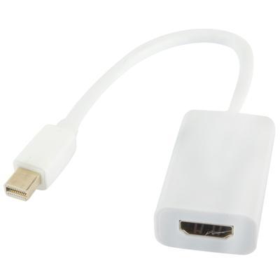 Full HD 1080P Mini Display Poort mannetje naar HDMI vrouwtje Poort kabel Adapter Lengte: 20cm