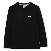 Hugo Boss Longsleeve T-Shirt Kids Zwart - Maat 7/8 jaar - Kleur: Zwart | Soccerfanshop - thumbnail
