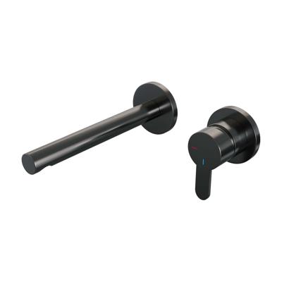 Inbouw Wastafelmengkraan Brauer Gunmetal Edition Coldstart Rechte Uitloop Korte Platte Hendel Rechts Geborsteld Gunmetal PVD Met Rozetten Brauer Inbouw Wastafelmengkraan Brauer Gunmetal Edition Coldstart Rechte Uitloop Korte Platte Hendel Rechts Geborsteld Gunmetal PVD Met Rozetten Brauer