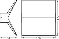 LEDVANCE ENDURA STYLE BAT 4058075564060 LED-buitenlamp (wand) LED 9.5 W Donkergrijs - thumbnail