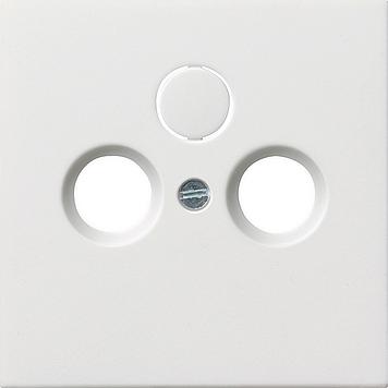 Gira F100 afdekplaat tv CAI zuiverwit glanzend