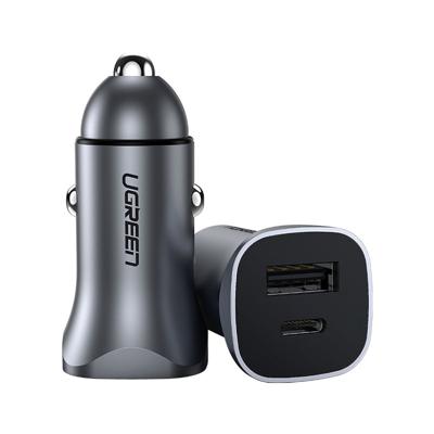 UGREEN 30780 Autolaadstation 18 W USB-C bus, USB-A-bus USB PD Zwart Auto