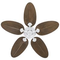 CasaFan CLASSIC OUTDOOR 132 WE-PR Flügel Kunststoff Palme/Rattan braun Plafondventilator 61 W (Ø x h) 132 cm x 375 mm Wit Met wintermodus - thumbnail