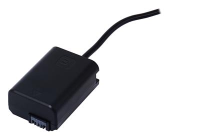 Dummy accu Sony NP-FW50 met D-Tap aansluiting Dummy accu Sony NP-FW50 met D-Tap aansluiting