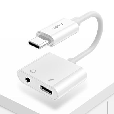 TOTUDESIGN glorie serie EAUA-014 USB-C / Type-C naar USB-C / Type-C + 3 5 mm Jack Gratis Audio adapterkabel