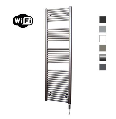 Elektrische Radiator Sanicare HWV Met Wifi 172x60 cm Inox Look 1127W Met Thermostaat Chroom Rechtsonder Sanicare Elektrische Radiator Sanicare HWV Met Wifi 172x60 cm Inox Look 1127W Met Thermostaat Chroom Rechtsonder Sanicare