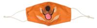 Kikkerland mondmasker Dog junior polyester oranje one size - thumbnail