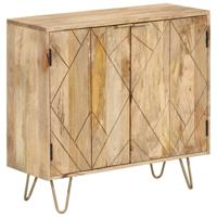 Dressoir 80x30x75 cm massief mangohout - thumbnail