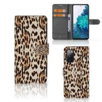 Samsung Galaxy S20 FE Telefoonhoesje met Pasjes Leopard - thumbnail