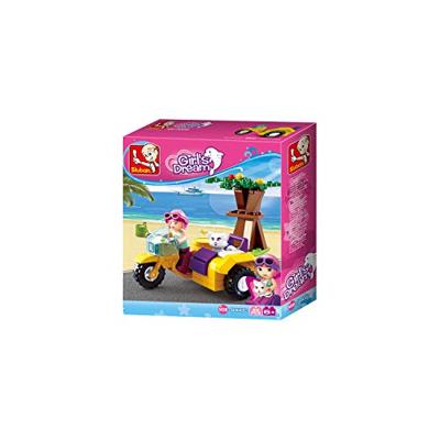 Sluban Motorcycle with Sidecar (Girl's Dream) bouwstenen set