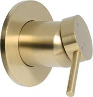 Ben Navan 2-gats inbouwmengkraan geborsteld messing - thumbnail