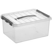Sunware Q-line box 15 liter transp/metaal - thumbnail