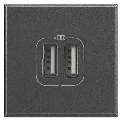 Legrand HS4287C2 USB-stopcontact Axolute Antraciet 1 stuk(s)