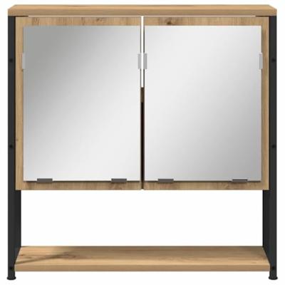 Badkamermeubelset 3 pcs Bruin 80 x 30 x 60 cm Bewerkt hout