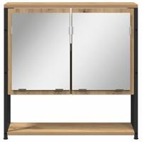 Badkamermeubelset 3 pcs Bruin 80 x 30 x 60 cm Bewerkt hout - thumbnail