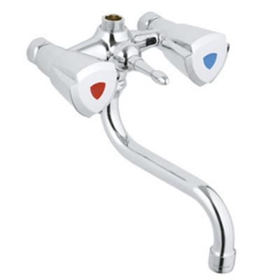 Douchekraan GROHE Costa Trend Mengkraan zonder Koppelingen met Badomstelling HOH 12 cm Chroom