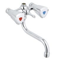 Douchekraan GROHE Costa Trend Mengkraan zonder Koppelingen met Badomstelling HOH 12 cm Chroom - thumbnail