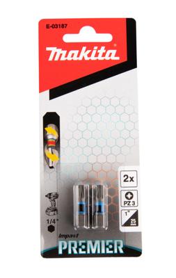 Makita Slagschroefbit PZ3x25mm XTT Impact Premier - E-03187