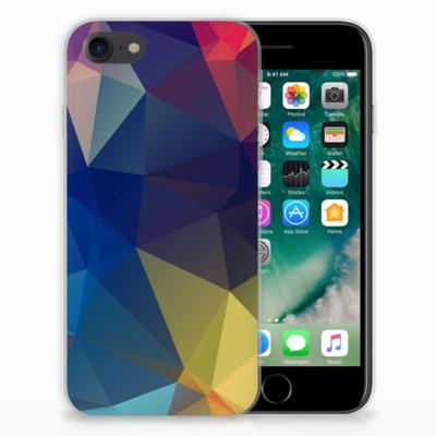 iPhone SE 2022 | SE 2020 | 8 | 7 | TPU Hoesje | Polygon Dark