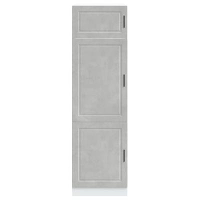 Keukenkast Porto bewerkt hout betongrijs