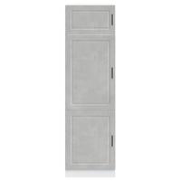 Keukenkast Porto bewerkt hout betongrijs - thumbnail