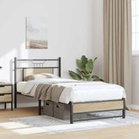 Bedframe zonder matras hout sonoma eikenkleurig 90x200 cm - thumbnail