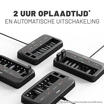 Absina 301003 Snellader NiMH, NiCd 9 V (blok), AAA (potlood), AA (penlite)