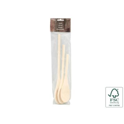 Overige Merken Houten lepels 3 stuks