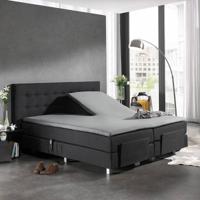 Dreamhouse Splittopper Katoen Hoeslaken Grijs 160 x 220 cm - thumbnail