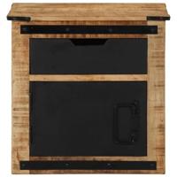 Nachtkastje 45x40x45 cm massief mangohout - thumbnail