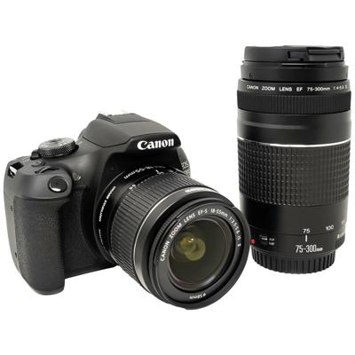 Canon EOS 2000D EF-S 18-55 IS II Kit Digitale spiegelreflexcamera Incl. EF-S 18-55 mm IS II lens 24.1 Mpix Zwart Optisc