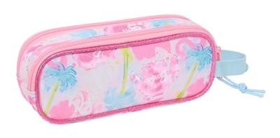 Pennenetui met 2 vakken Barbie Painterly Roze Hemelsblauw 21 x 8 x 6 cm