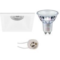 Philips LED Inbouwspot Set Mat Wit - GU10 Fitting - 4.9W Dimbaar - thumbnail