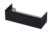 Onderkast INK 1 lade greeploos gelakt 45gr 120 cm x 45 cm x 35 cm Mat zwart 1240146 - thumbnail