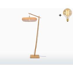 GOOD&MOJO Vloerlamp 'Palawan' Bamboe, 176cm, kleur Naturel