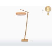 GOOD&MOJO Vloerlamp 'Palawan' Bamboe, 176cm, kleur Naturel - thumbnail