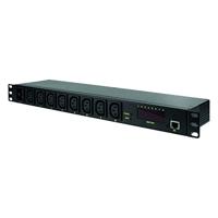 LogiLink PDU8P01 8AC-uitgang(en) 1U Zwart energiedistributie. - thumbnail
