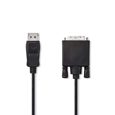 DisplayPort - DVI-Kabel | DisplayPort Male - DVI-D 24+1-Pins Male | 2,0 m | Zwart