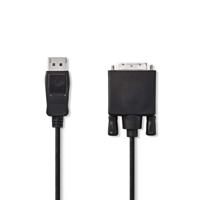 DisplayPort - DVI-Kabel | DisplayPort Male - DVI-D 24+1-Pins Male | 2,0 m | Zwart - thumbnail