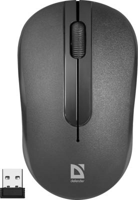 DEFENDER HIT MICE MM-495 RF OPTIC ZWART 1600dpi 3P