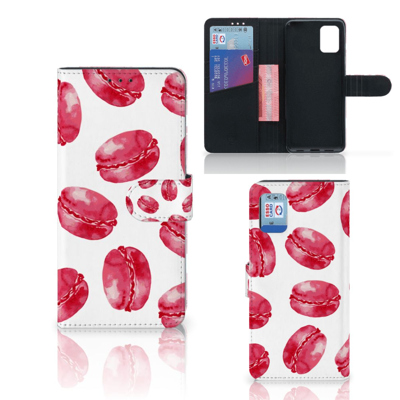 Samsung Galaxy A31 | Book Cover | Pink Macarons Samsung Galaxy A31 | Book Cover | Pink Macarons