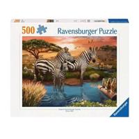 Ravensburger legpuzzel zebra's bij de drinkplaats, 1000st. - thumbnail