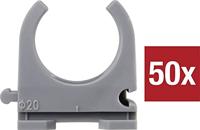 TRU COMPONENTS TC-9859368 Quick-klem EN20 20 mm Grijs 50 stuk(s) - thumbnail