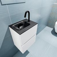 MONDIAZ ADA 40cm toiletmeubel talc. LEX wastafel urban links 1 kraangat - thumbnail