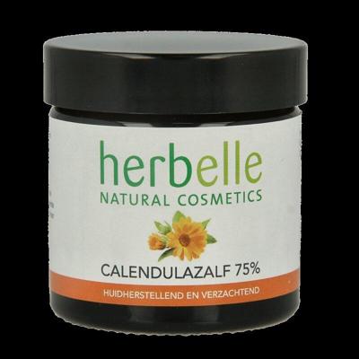 Herbelle Calendula zalf 75% 55 Milliliter Herbelle Calendula zalf 75% 55 Milliliter